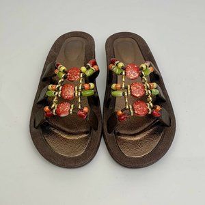 New Unbranded Beaded Sandals Size 8